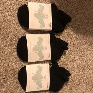 3 pairs of black Bombas socks size xs